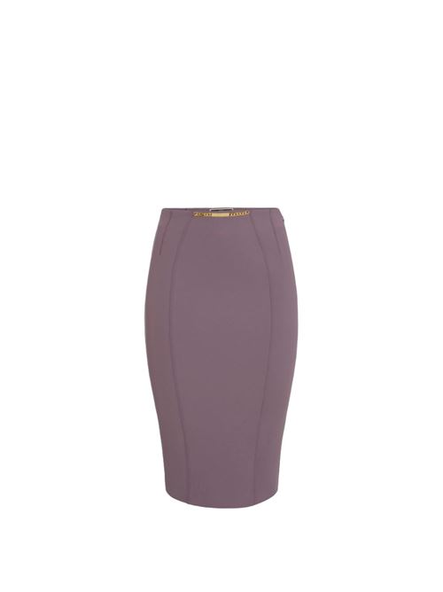 High waisted purple skirt ELISABETTA FRANCHI | GO02236E2.BI3